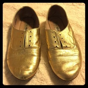 Gorgeous Steve Madden Gold Leather Loafers -Sz 9